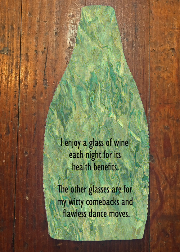 I Enjoy a Glass of Wine Each Night - Wine Bottle Insulator