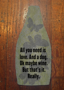All You Need is Love - Wine Bottle Insulator